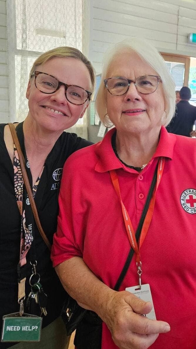 Bec and Judi – Red Cross